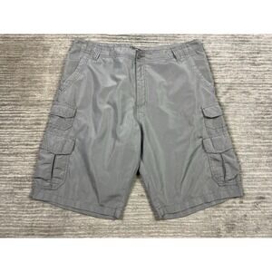 Plugg Shorts Mens 36 Gray Cargo Lightweight Polyester Outdoor